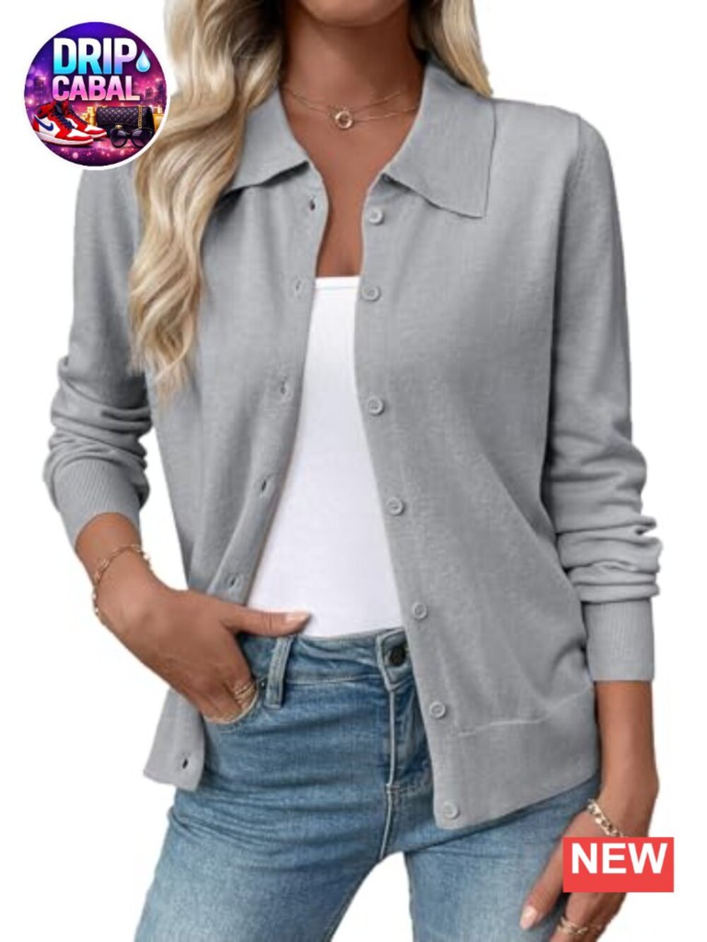 Womens Lightweight Button Down Cardigan Sweater Fall Layering